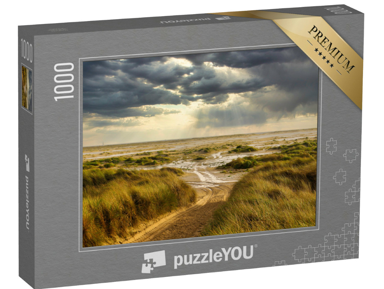 Puzzle de 1000 pièces « Dunes sur la plage d'Amrum, Allemagne »