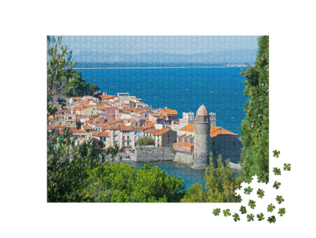 Puzzle de 1000 pièces « Collioure, station balnéaire du sud de la France, Méditerranée »