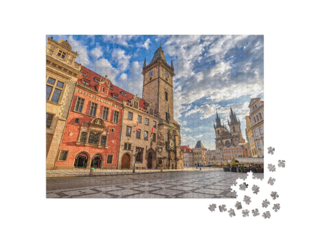 Puzzle de 1000 pièces « Prague Place de la vieille ville République tchèque »