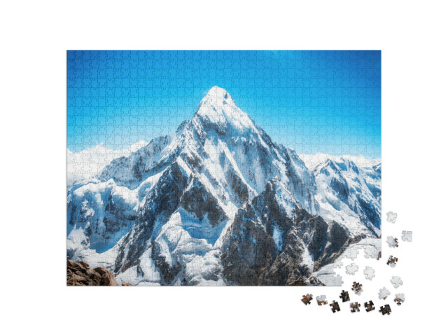 Puzzle de 1000 pièces « Sommet de montagne, Everest, Parc national du Népal »