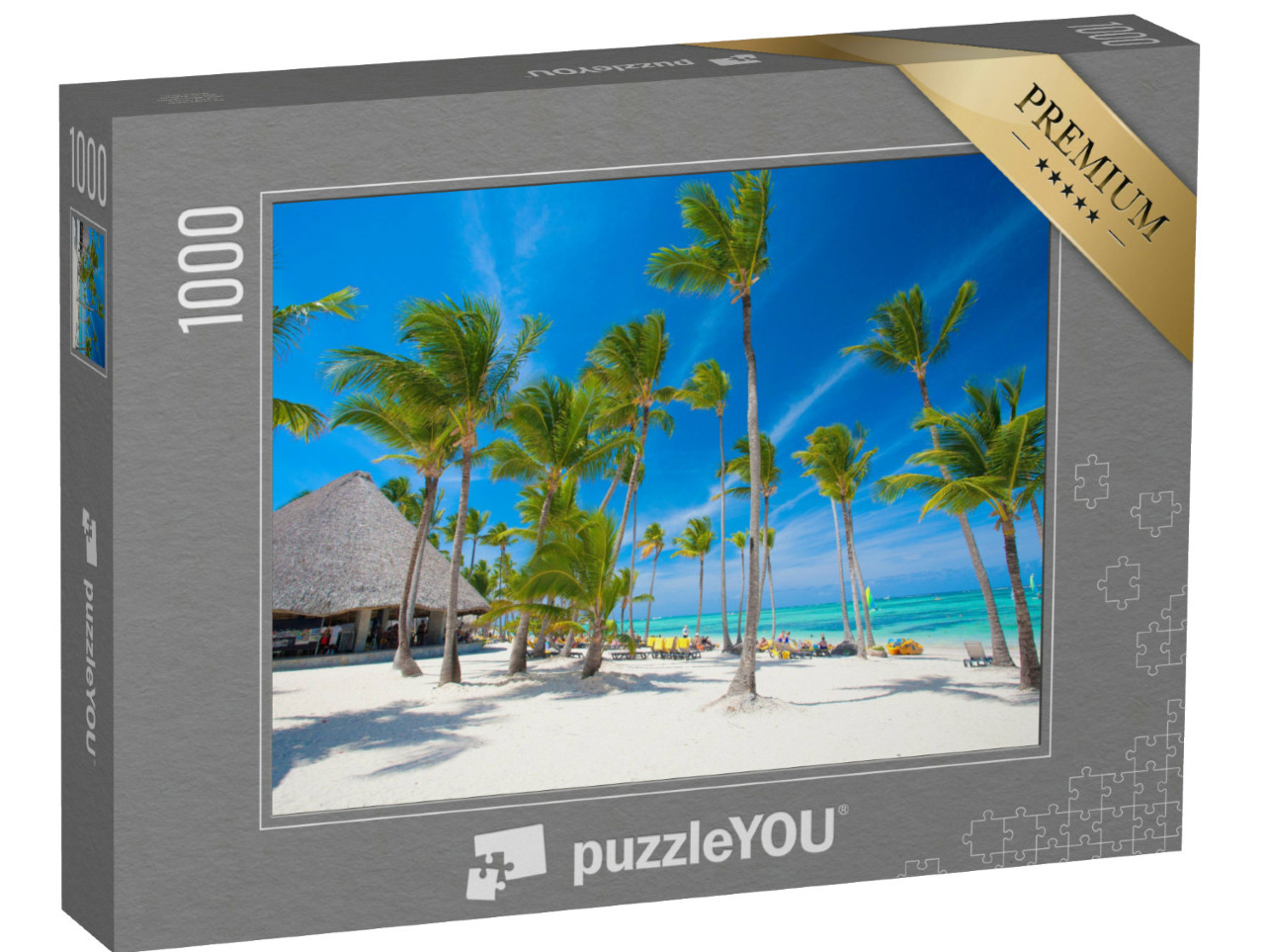 Puzzle de 1000 pièces « Plage blanche en République dominicaine »