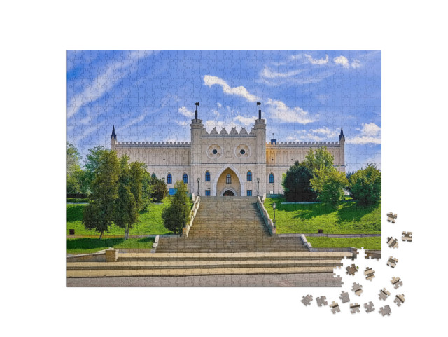 Puzzle de 1000 pièces « Château de Lublin : entrée principale de style néogothique »