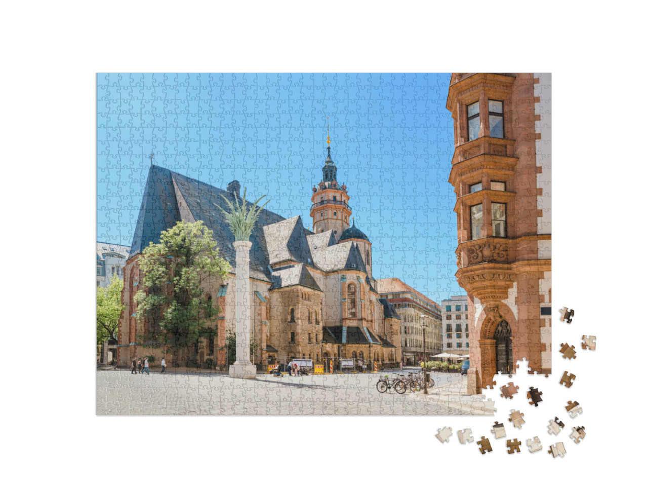 Puzzle de 1000 pièces « Église Saint-Nicolas, Leipzig, Allemagne »