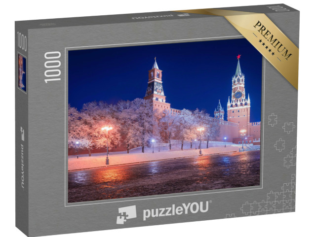 Puzzle de 1000 pièces « Moscou en hiver : la place Rouge près du Kremlin »
