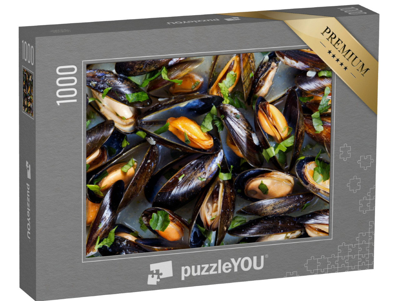 Puzzle de 1000 pièces « Moules à l'ail et au beurre »