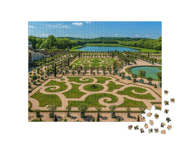 Puzzle de 1000 pièces « Orangerie Parterre de Jules Hardouin-Mansart (1684 - 1686) au château de Versailles »