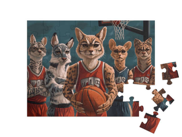Puzzle de 48 pièces « Wildcats – les champions de basket-ball »