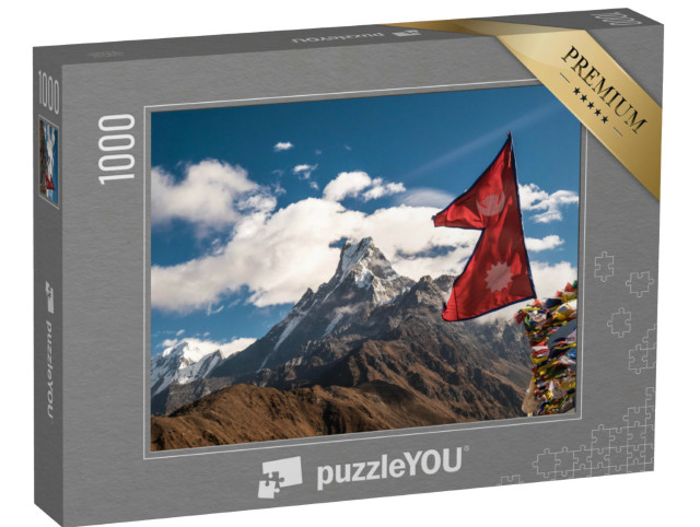 Puzzle de 1000 pièces « Machapuchare, imposante et haute montagne de l'Himalaya »