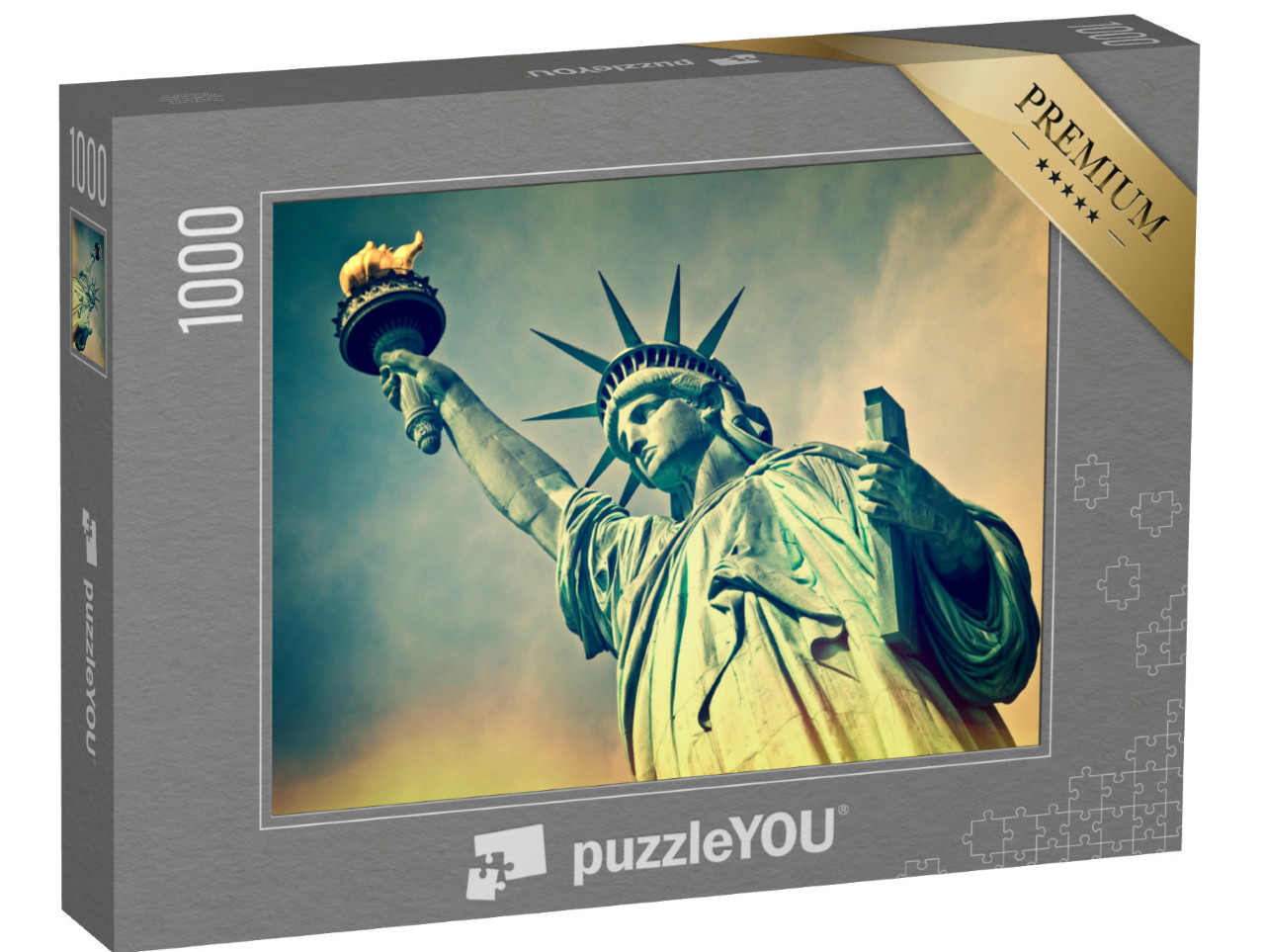 Puzzle de 1000 pièces « La Statue de la Liberté en détail, New York, États-Unis »