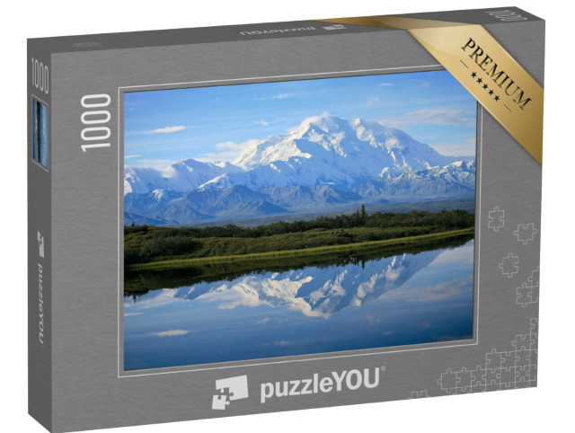 Puzzle de 1000 pièces « Vue sur le mont Denali dans le parc national de Denali »