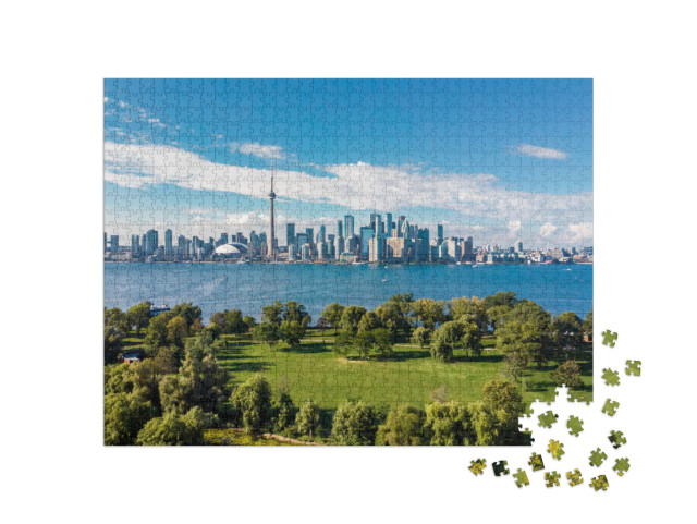 Puzzle de 1000 pièces « Skyline de Toronto et lac Ontario, Canada »