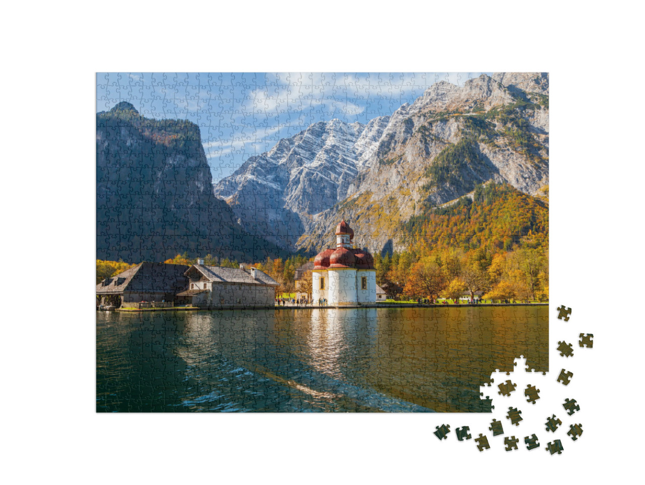 Puzzle de 1000 pièces « Bartholomä am Königssee, Bavière, Allemagne »