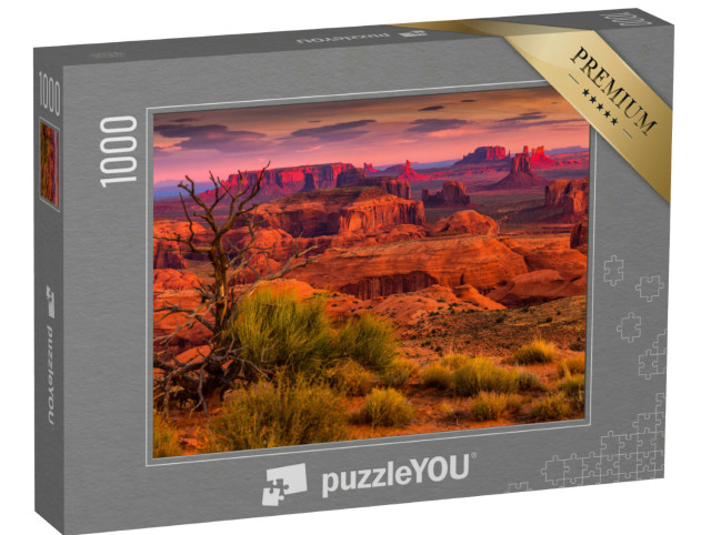 Puzzle de 1000 pièces « Lever de soleil à Hunts Mesa, Arizona, États-Unis »