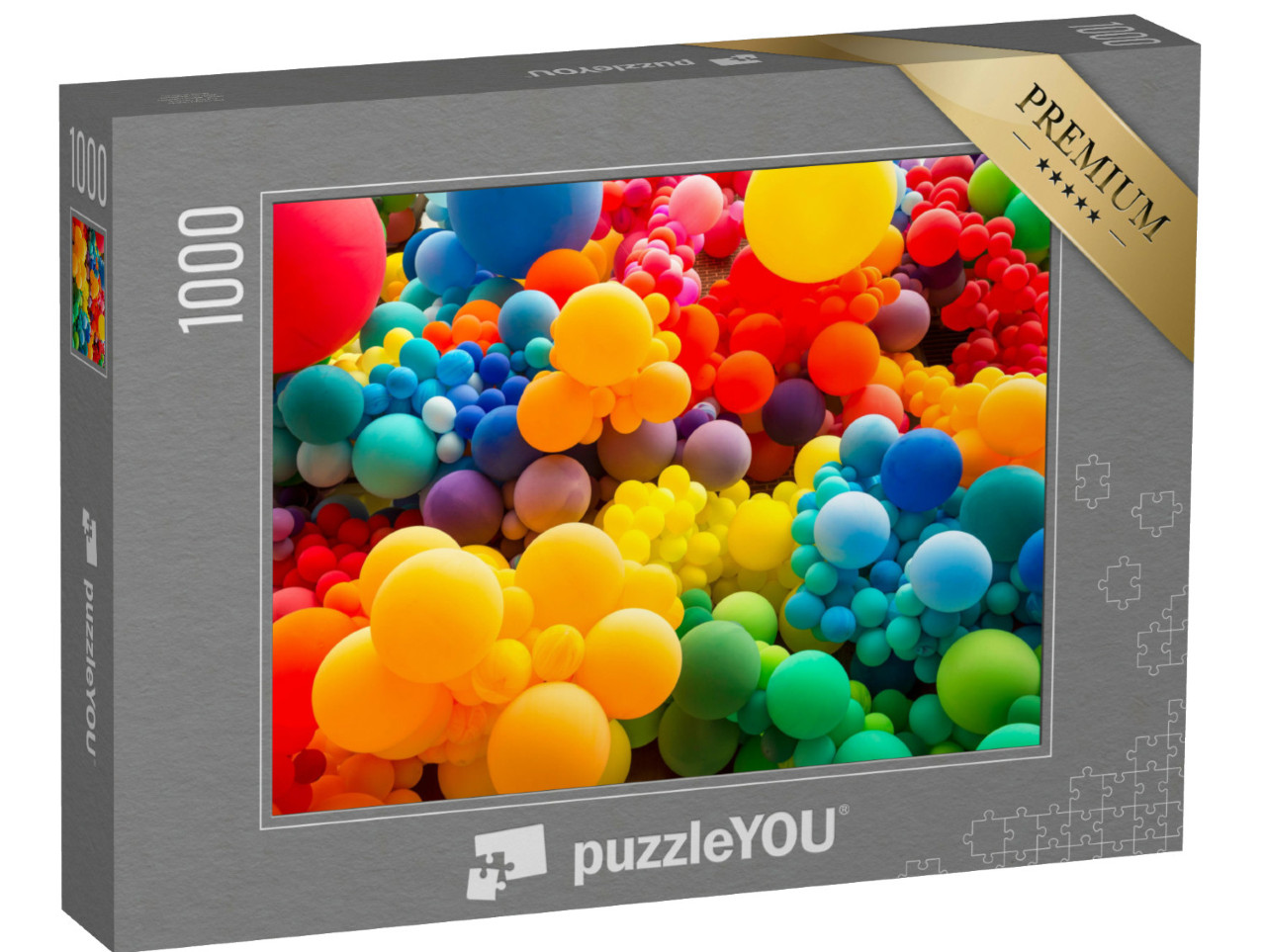 Puzzle de 1000 pièces « Couleurs de l'arc-en-ciel : Ballons »