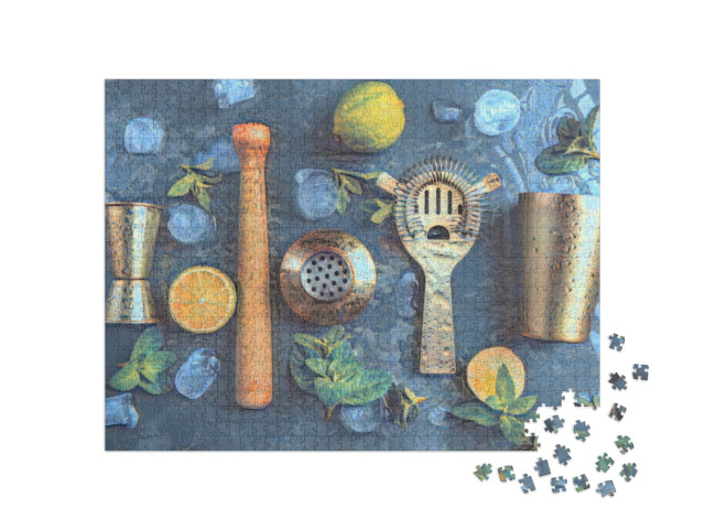 Puzzle de 1000 pièces « dans le style de Paul-Cezanne - Cocktails - Collection de puzzles Artistes & Tableaux »