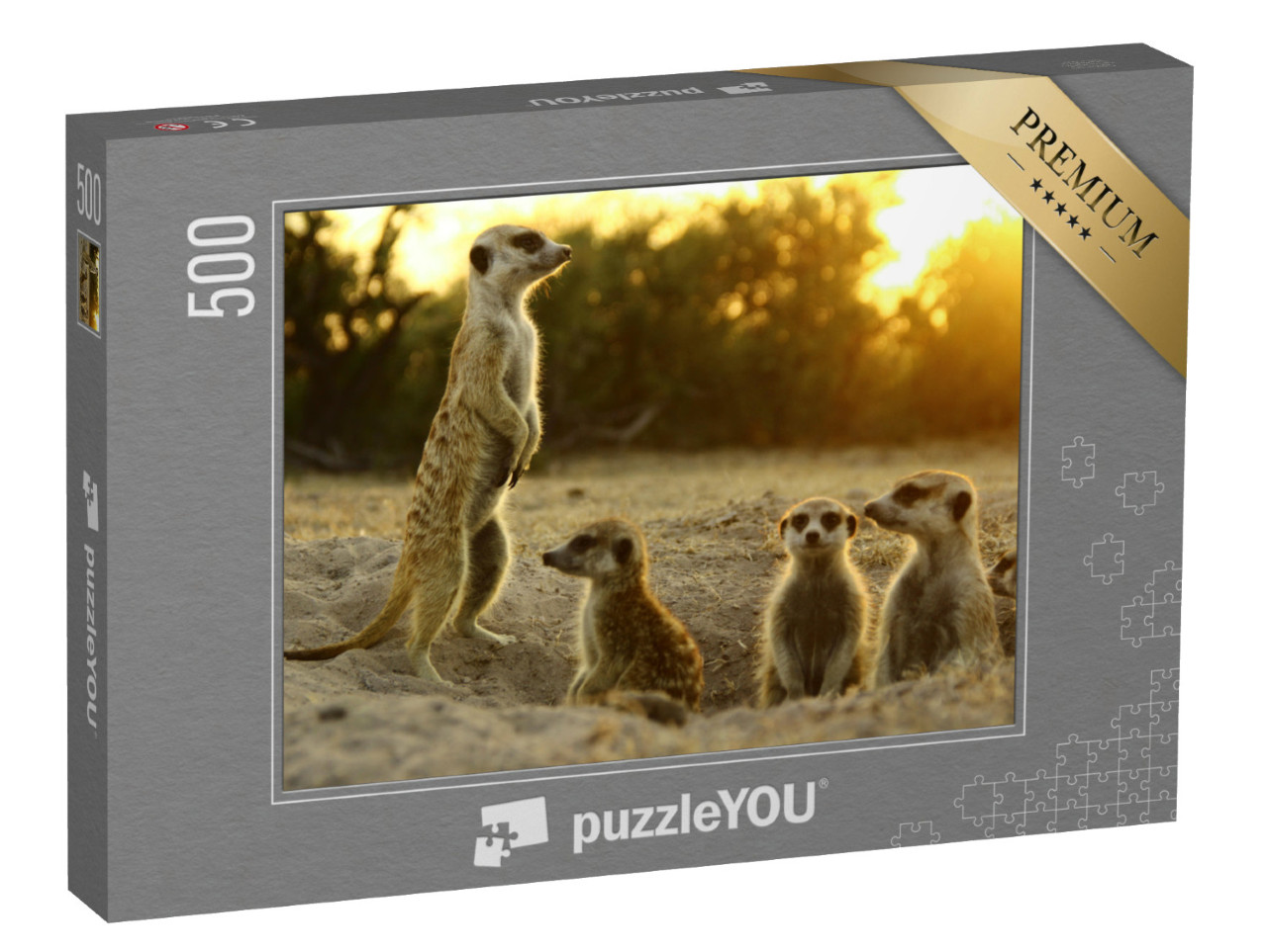 Puzzle de 500 pièces « Suricates dans leur habitat naturel »