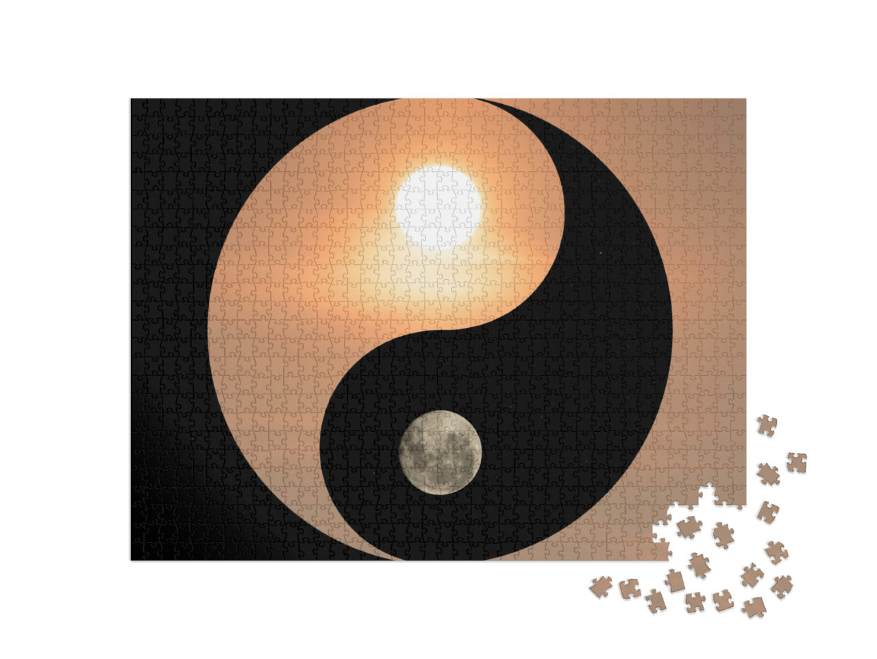 Puzzle de 1000 pièces « Symbole du yin et du yang »