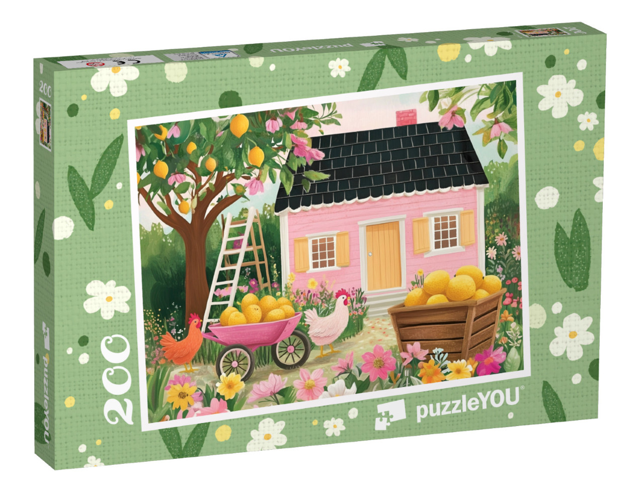 Puzzle de 200 pièces « Pluie de citron et bonheur à la maison de campagne »