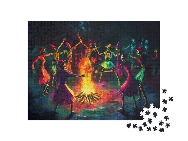 Puzzle de 1000 pièces « Danse du squelette »