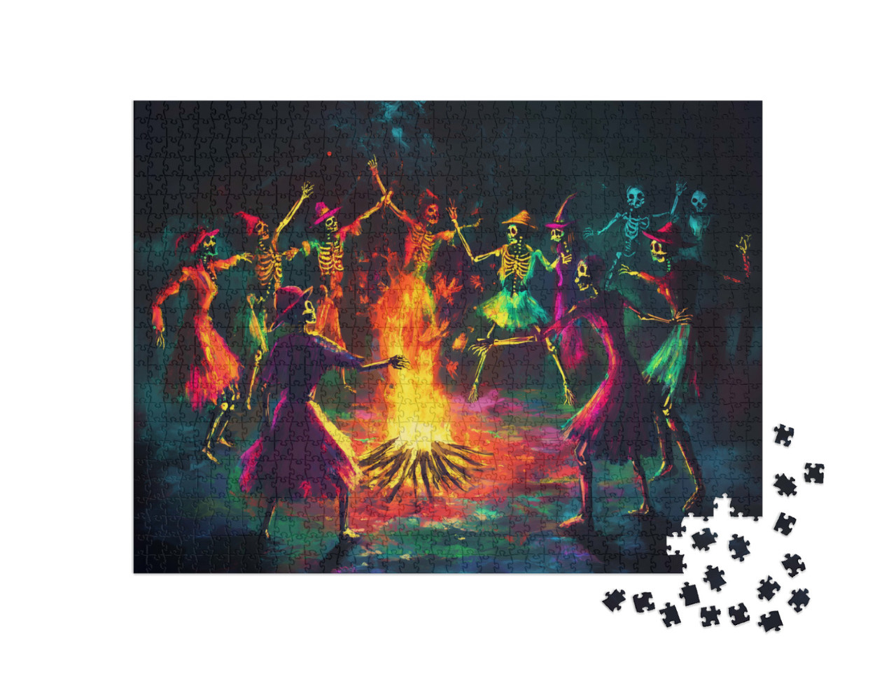 Puzzle de 1000 pièces « Danse du squelette »