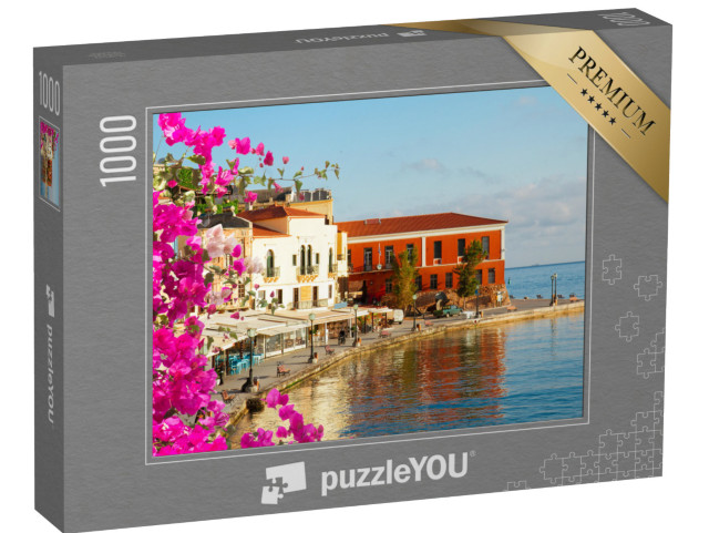 Puzzle de 1000 pièces « Côte de La Canée avec vieille ville, Crète, Grèce »