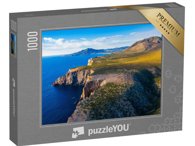 Puzzle de 1000 pièces « Île de Sardaigne, côte méditerranéenne occidentale accidentée, Italie »
