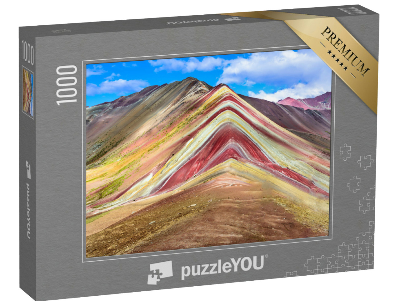 Puzzle de 1000 pièces « Montagne arc-en-ciel Vinicunca, Pérou »