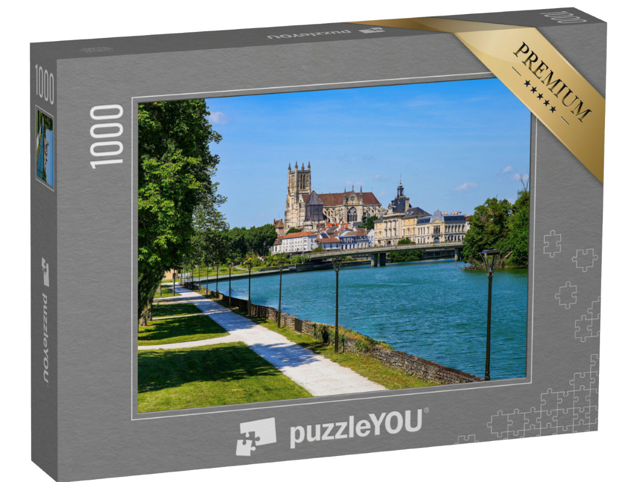 Puzzle de 1000 pièces « Cathédrale Saint-Stéphane dans le département français de Seine et Marne, près de Paris »