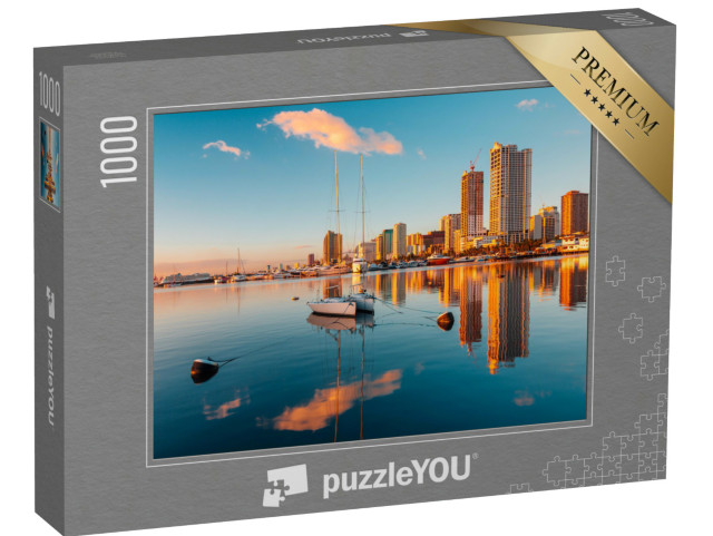 Puzzle de 1000 pièces « Skyline de la ville de Manille et de la baie de Manille »