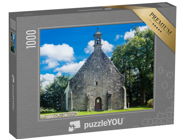 Puzzle de 1000 pièces « Chapelle Saint-Servais de Pont-Scorfff, canton de Pont-Scorff, arrondissement de Lorient, Morbihan, Bretagne »