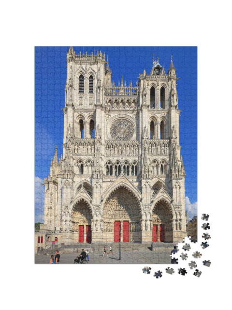 Puzzle de 1000 pièces « Cathédrale d'Amiens, France »