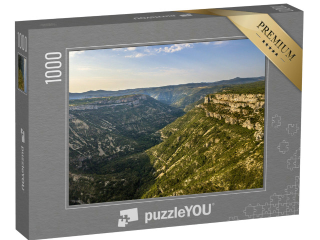 Puzzle de 1000 pièces « Vallée des Gorges la Vis, qui coupe le Causse du Larzac dans le Parc national des Cévennes, sud de la France »