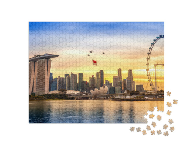 Puzzle de 1000 pièces « Fête nationale à Singapour »