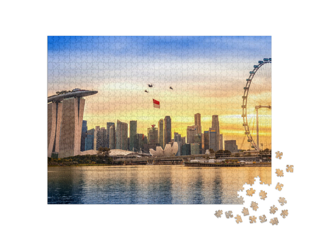 Puzzle de 1000 pièces « Fête nationale à Singapour »