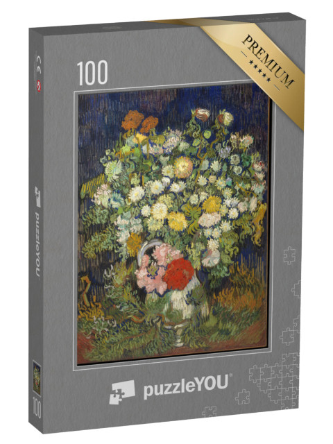 Puzzle de 100 pièces « Vincent van Gogh - Bouquet de fleurs dans un vase »