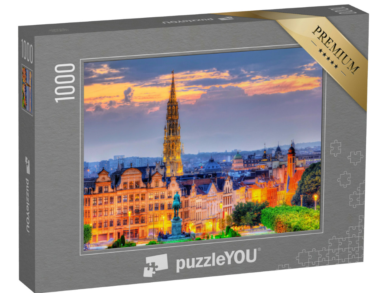 Puzzle de 1000 pièces « Bruxelles le soir »