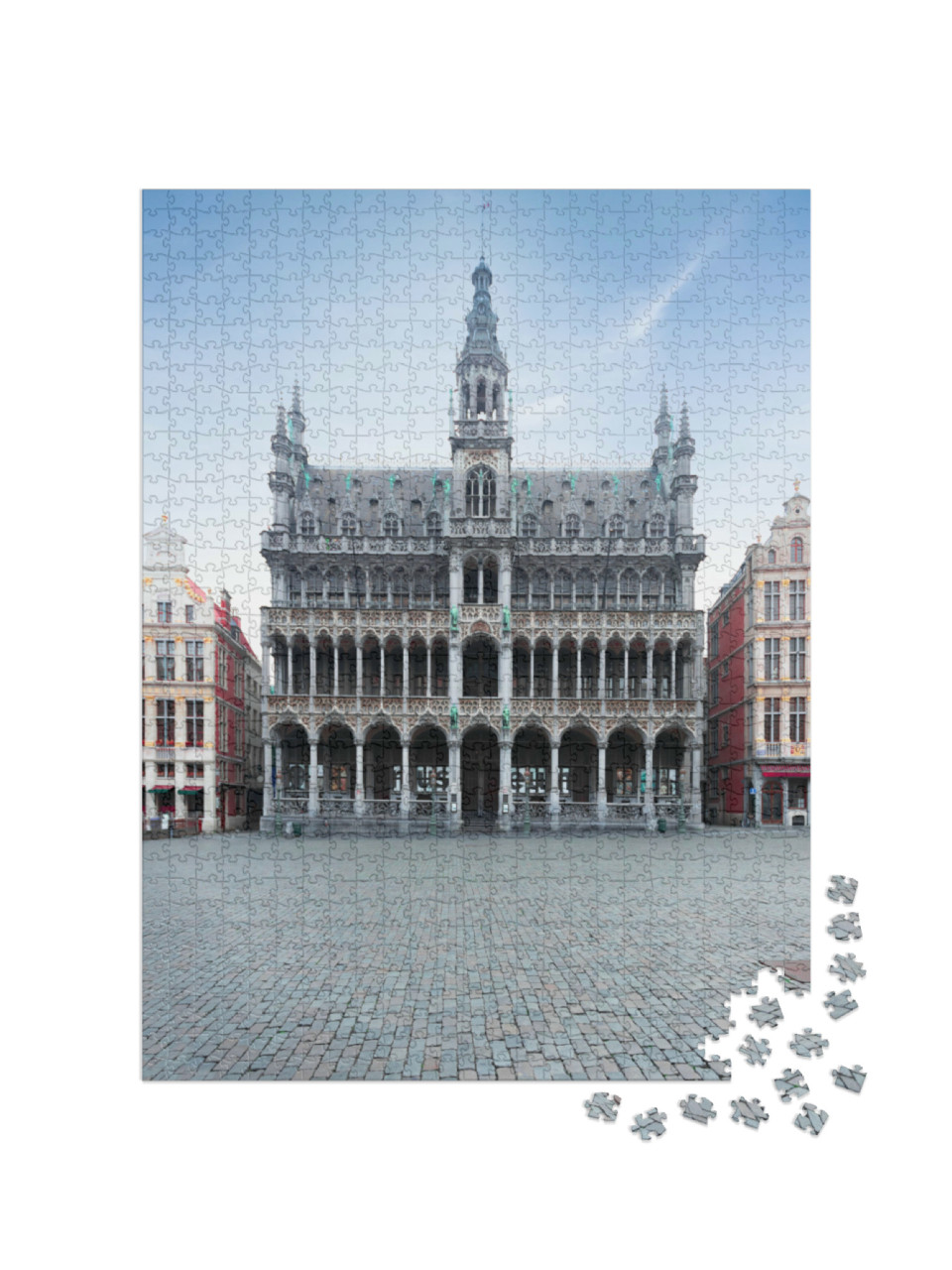 Puzzle de 1000 pièces « Grand Place à Bruxelles : Maison royale ou Maison du Roi »
