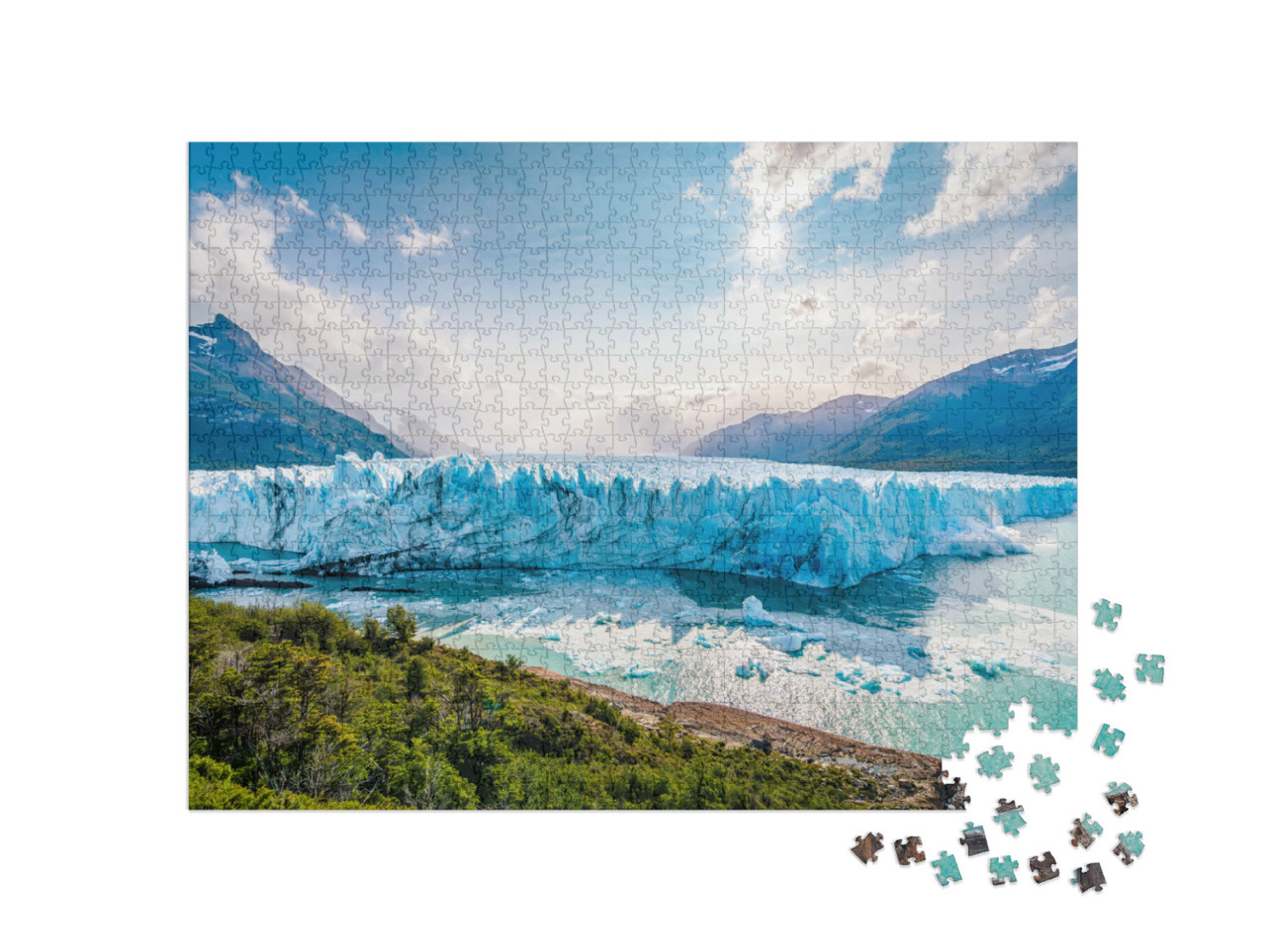 Puzzle de 1000 pièces « Glace au glacier Perito Moreno, Patagonie, Argentine »