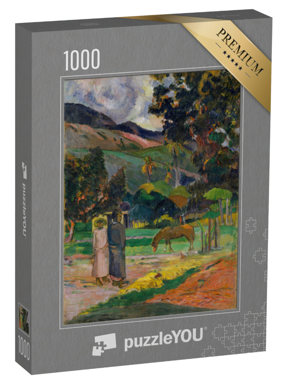 Puzzle de 1000 pièces « Paul Gauguin - Paysage de Tahiti »