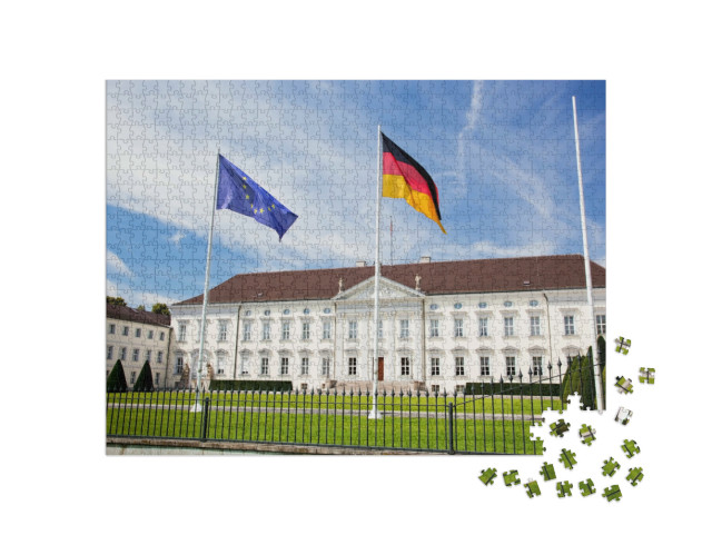 Puzzle de 1000 pièces « Château de Bellevue, le palais présidentiel à Berlin, Allemagne »