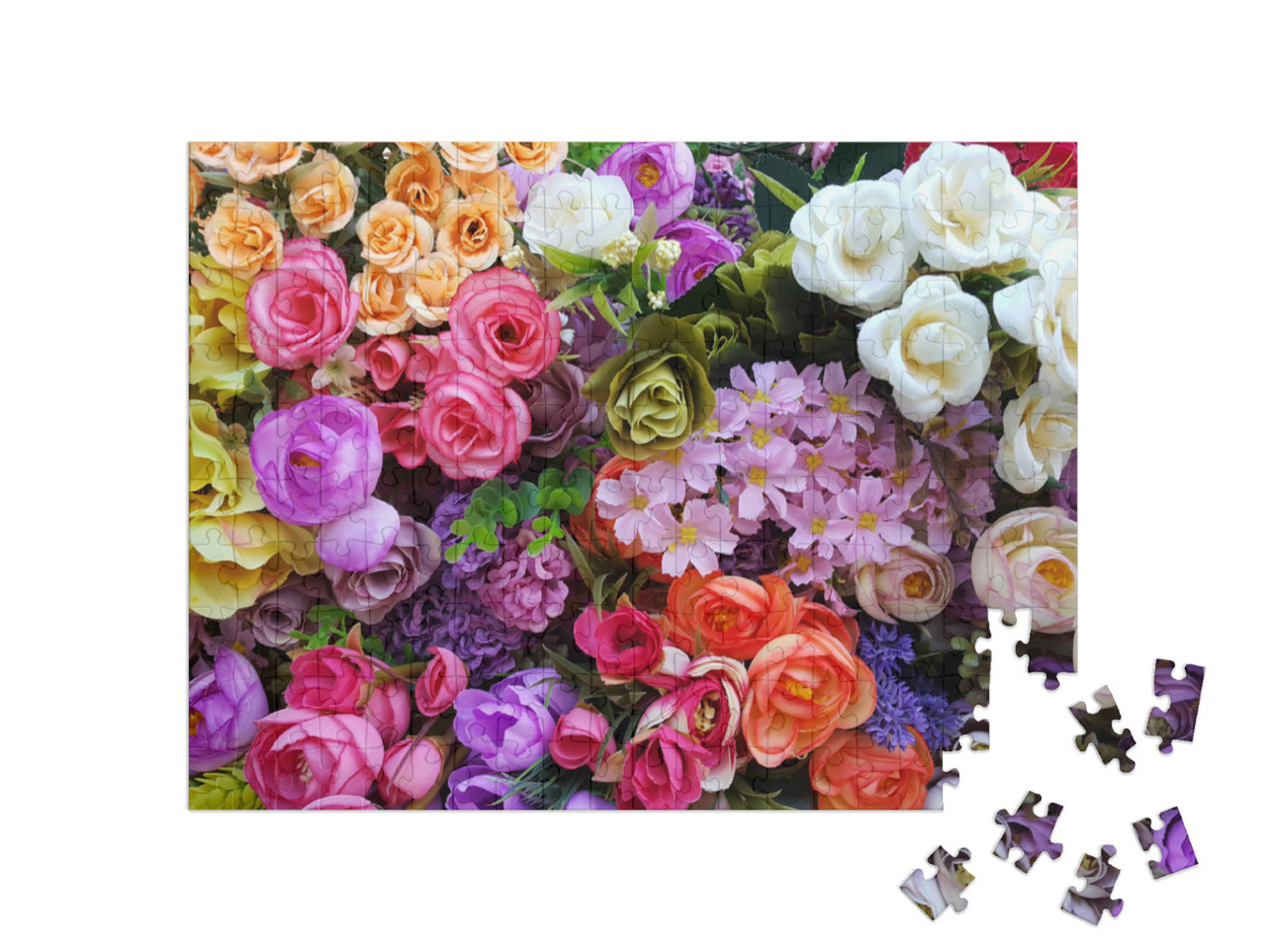 Puzzle de 200 pièces « Une magnifique mer de fleurs »