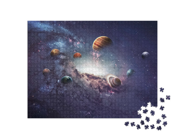 Puzzle de 1000 pièces « La formation des planètes du système solaire »