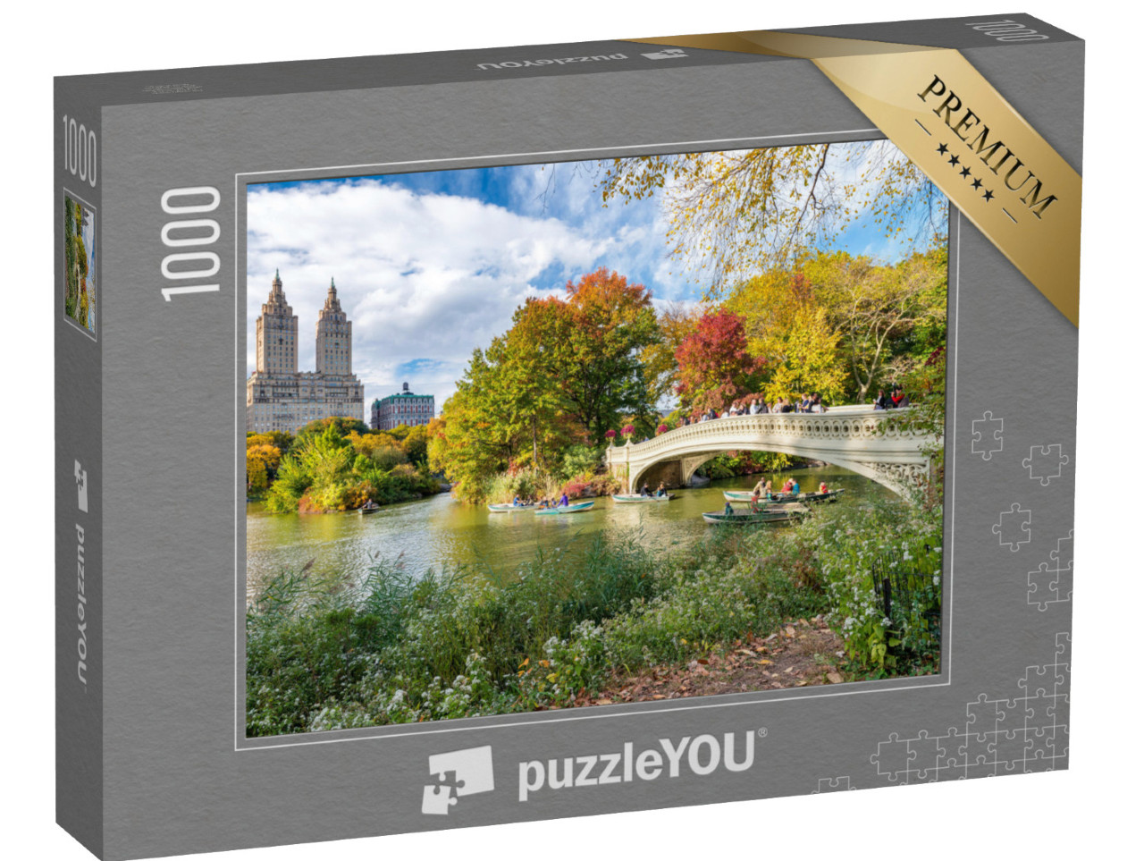 Puzzle de 1000 pièces « Die Bow Bridge im Herbst, Central Park, New York »