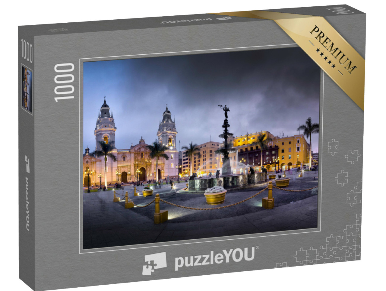 Puzzle de 1000 pièces « Plaza de armas de Lima, capitale du Pérou »