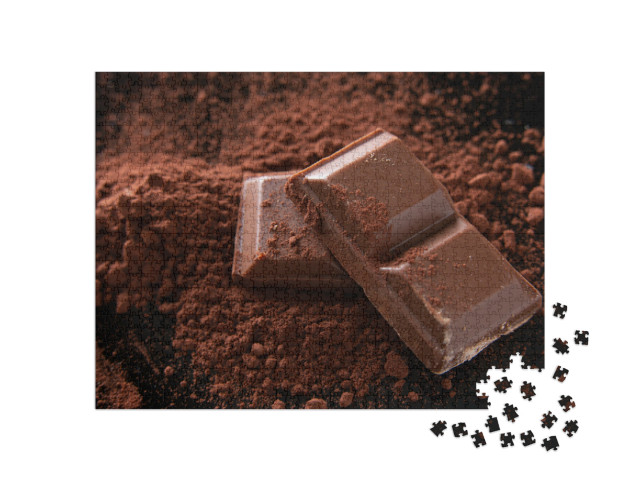 Puzzle de 1000 pièces « Chocolat et poudre de cacao »