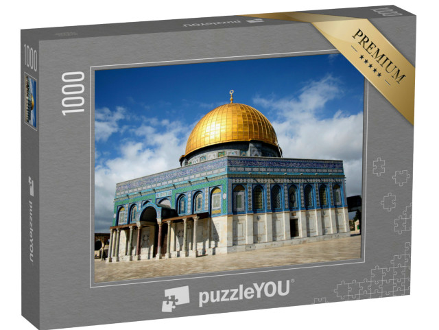 Puzzle de 1000 pièces « Impressionnante mosquée du Dôme du Rocher à Jérusalem »