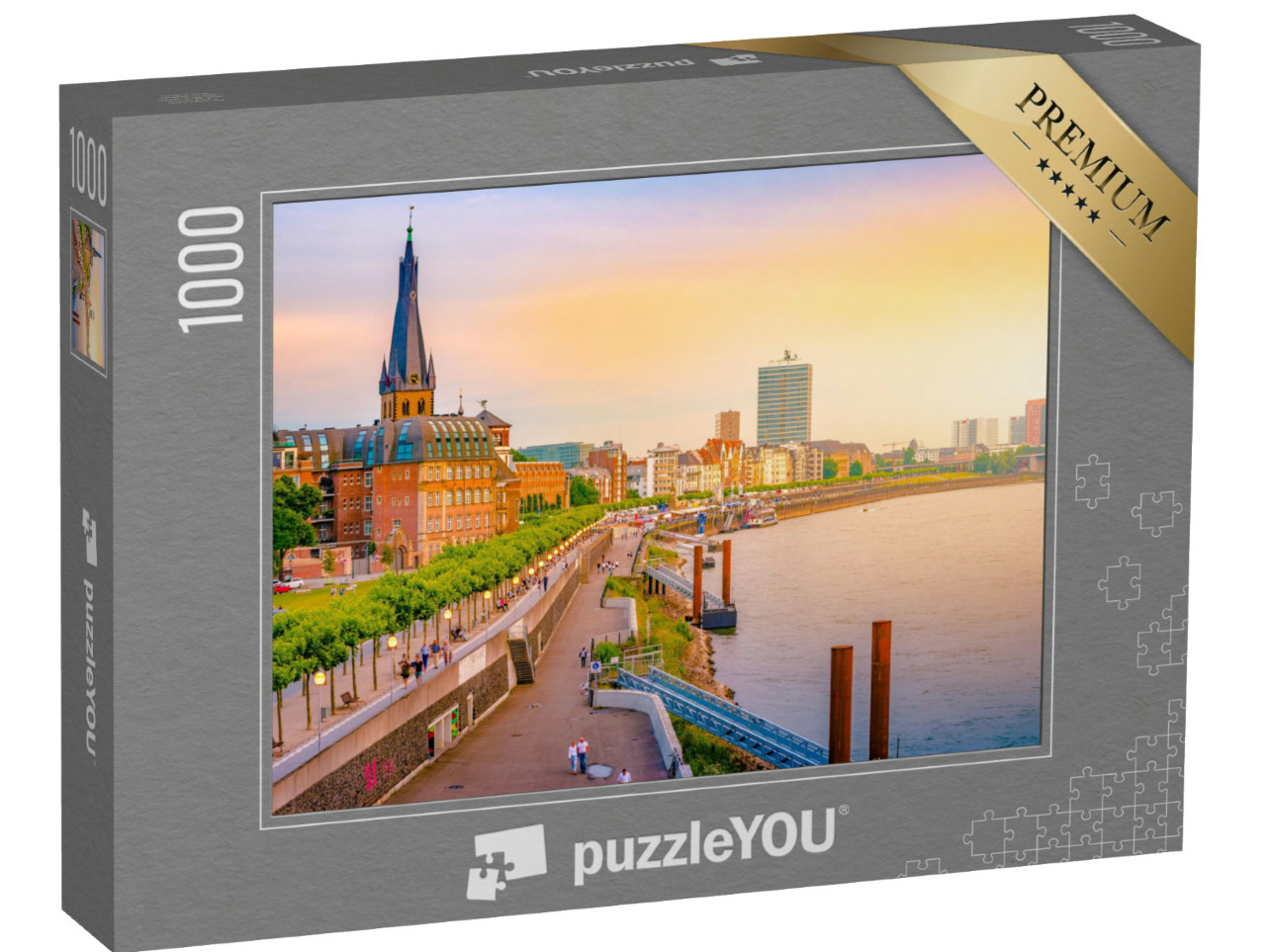 Puzzle de 1000 pièces « Düsseldorf am Rhein, Allemagne »