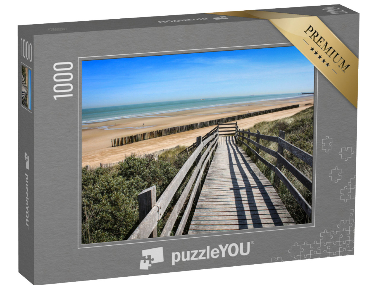 Puzzle de 1000 pièces « Réserve naturelle du Platier d'Oye, entre Calais et Dunkerque, Hauts-de-France »