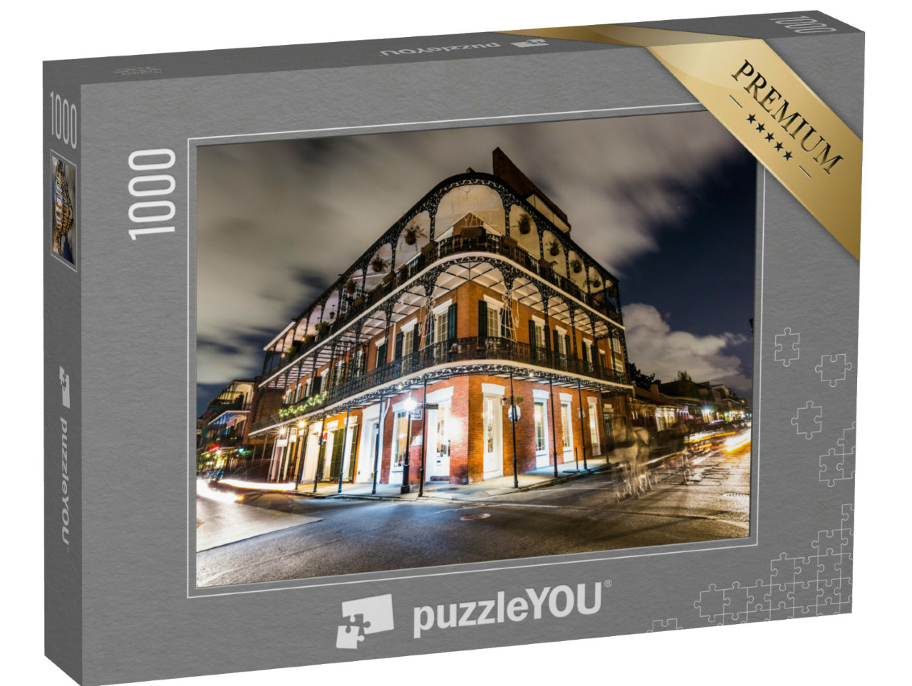 Puzzle de 1000 pièces « French Quarters dans le centre-ville de la Nouvelle-Orléans »