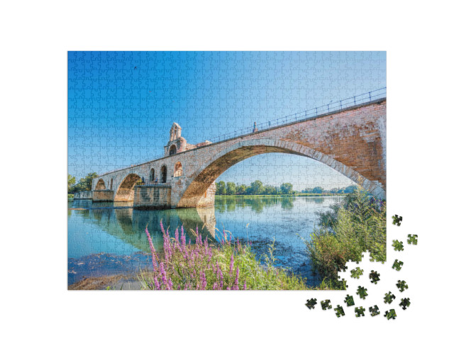 Puzzle de 1000 pièces « Vieux pont d'Avignon en Provence, France »